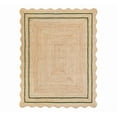 thumbnail image 1 of Wave Scalloped Natural Jute Rug, Handmade Boho Farmhouse Braided Eco-Friendly Indoor Carpet for Living Room, Bedroom, Hallway, Green, 2.6 X 10 FT, 1 of 5