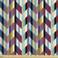 thumbnail image 1 of Wave Sofa Upholstery Fabric by the Yard, Colorful Geometric Abstract Classic Fashion Repeating Pattern of Zigzag Shapes Print, Decorative Fabric for DIY and Home Accents, Multicolor by Ambesonne, 1 of 5