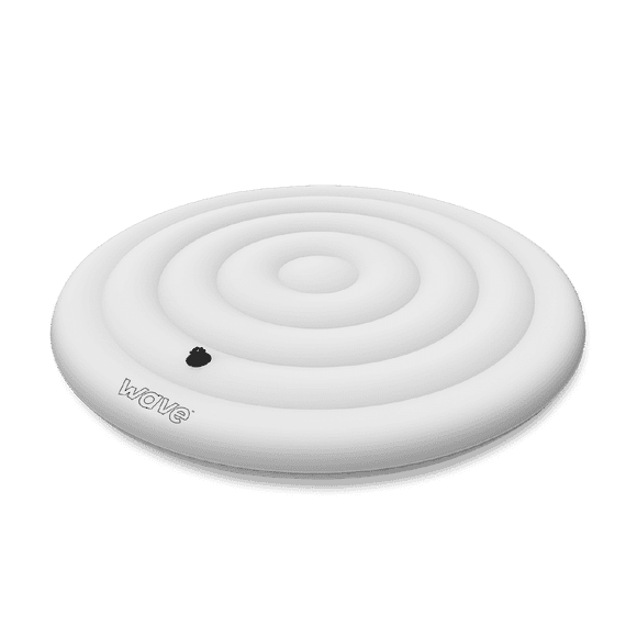 Wave Inflatable Thermal Hot Tub Cover | Fits 6-Person Round Spas | Anti-Sag, White
