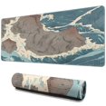 thumbnail image 1 of Wave and Stone&nbsp;mousepad Gamingwaterproofwashable&nbsp;for Office Home Work GamingmousepadsRubber Base Mousepad with Stitched Edges 31.5x11.8inches, 1 of 7