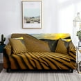 thumbnail image 1 of Wave Stretch Sofa Cover Beach Sea Shore Holiday Theme Couch Covers 1/2/3/4 Seaters Anti-Dust Washable Furniture Protector Decor, 1 of 4