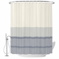 thumbnail image 1 of Wave Stripe Fabric Shower Curtain Geometric Washable Shower Curtains for Bathroom, Waterproof Bath Curtain with Hooks Home Decor 72x72in, 1 of 8