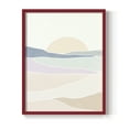Wave Tableau II Framed Print in Red Solid Wood 8 x 10 Framed Print