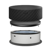 Wave Tahoe 4 Person Eco-Foam Round Hot Tub EnergySave Bundle with 70 Aquajet Massage System | Graphite Gray