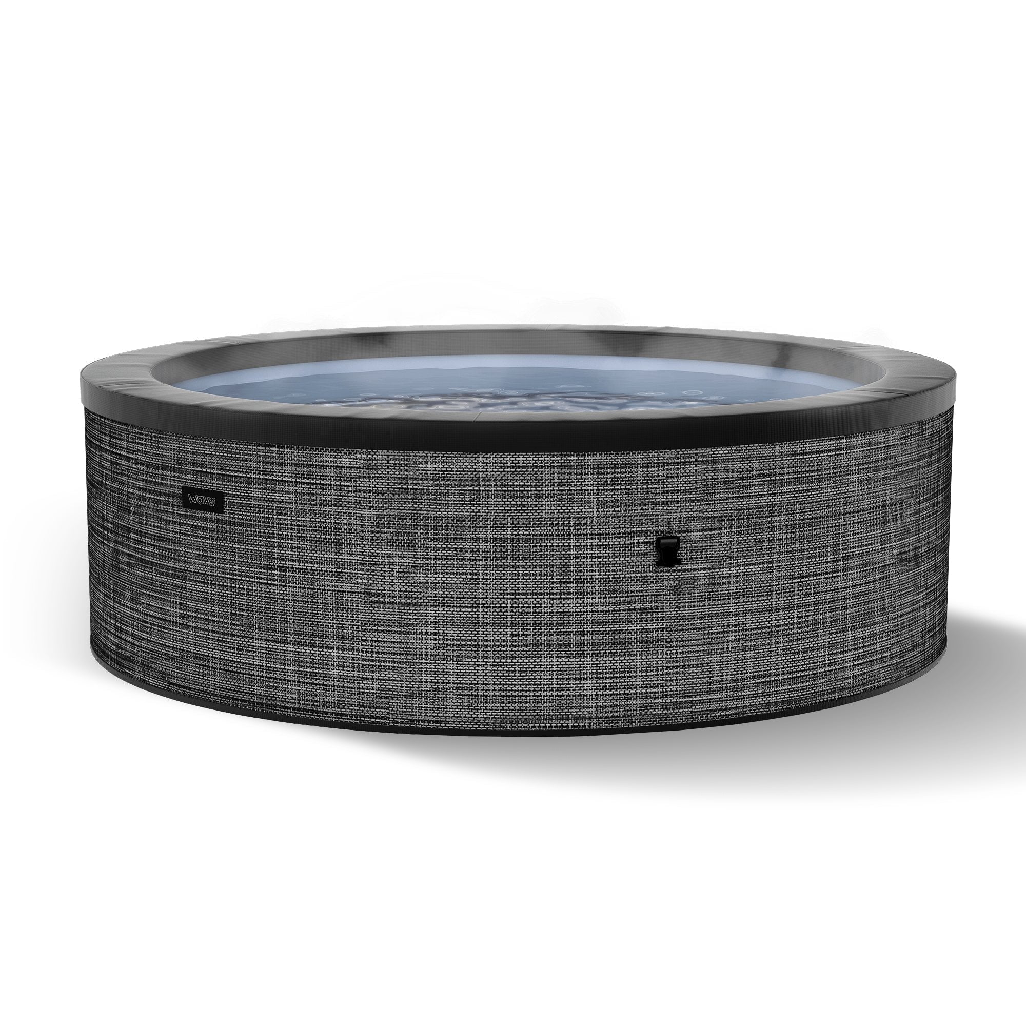 Wave Tahoe 6-Person Round Eco-Foam Hot Tub | 90-Jet Massage & Wi-Fi Eco Heater | Flint Gray