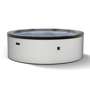 Wave Tahoe 6-Person Round Eco-Foam Hot Tub | 90-Jet Massage & Wi-Fi Eco Heater | Graphite Gray