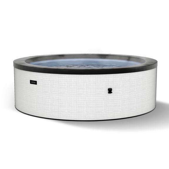 Wave Tahoe 6-Person Round Eco-Foam Hot Tub | 90-Jet Massage & Wi-Fi Eco Heater | Pebble White