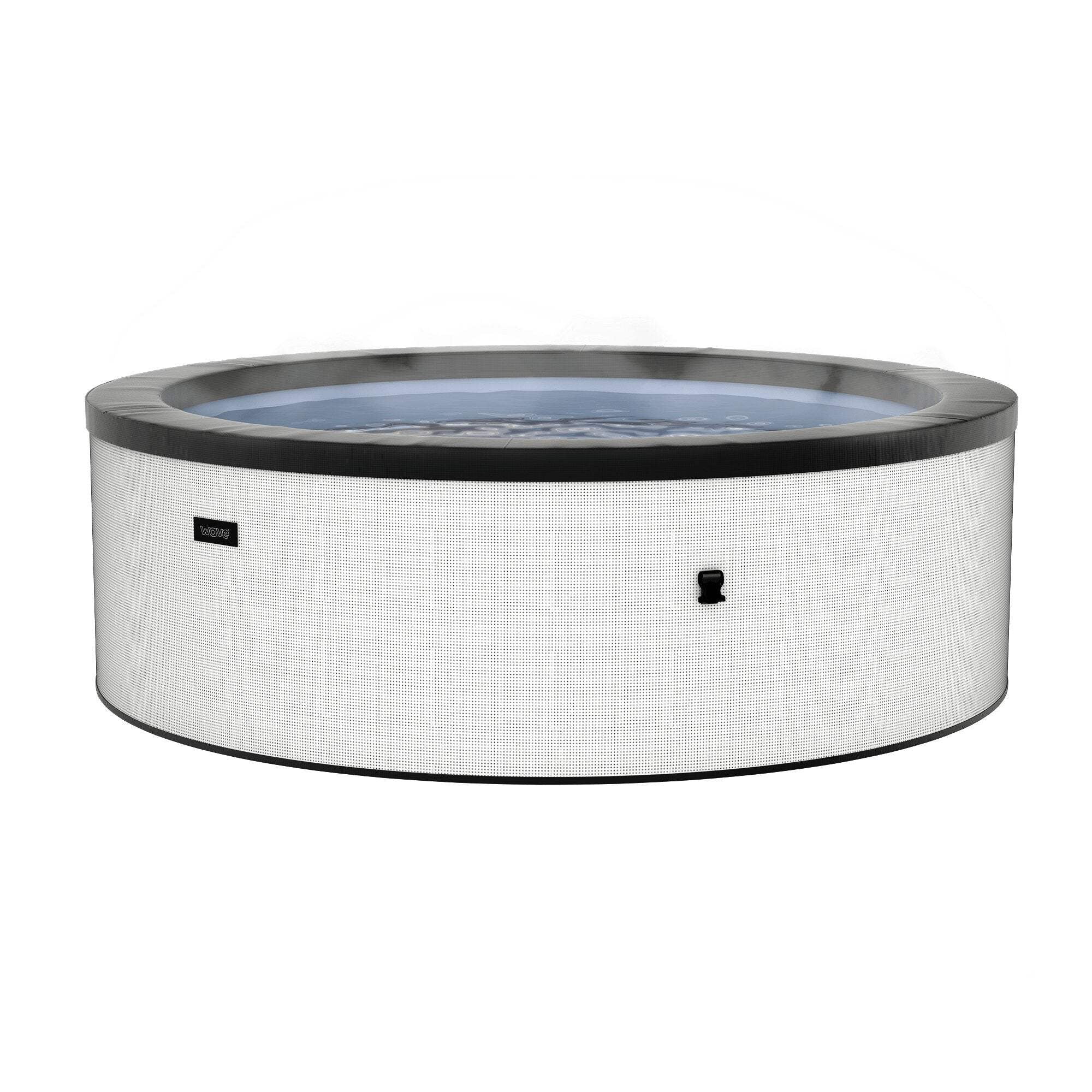 Wave Tahoe 6-Person Pebble White Eco-Foam Round Hot Tub