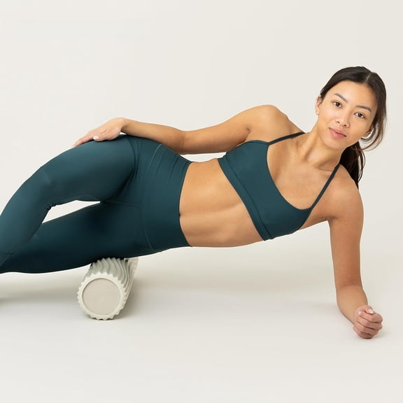 Wave Textured Low Density Foam Roller, Full Size 20 Inch, Home Therapy Tool, Eases Back Pain & Enhances Stretching for Gym and Yoga Enthusiasts