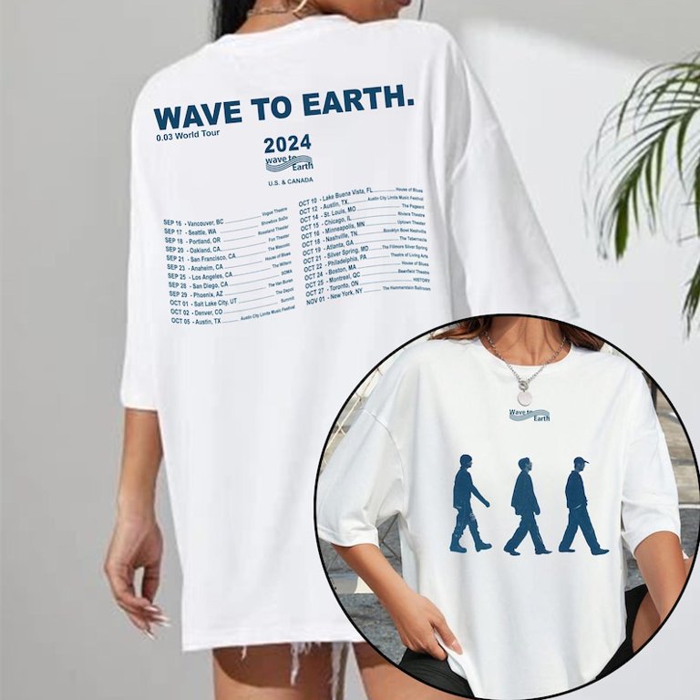 Wave To Earth 0.03 Tour 2024 T-shirt, Wave To Earth Kpop Merch