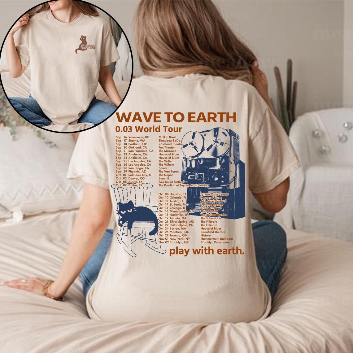 Wave To Earth 0.03 Tour 2024 Tshirt, Wave To Earth Kpop Merch, Wave to