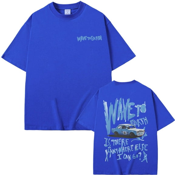 Wave To Earth Merch Graphic Print T-shirts Men Women Hip Hop Fashion Casual T Shirts Men's Oversized Short Sleeve Tshirt