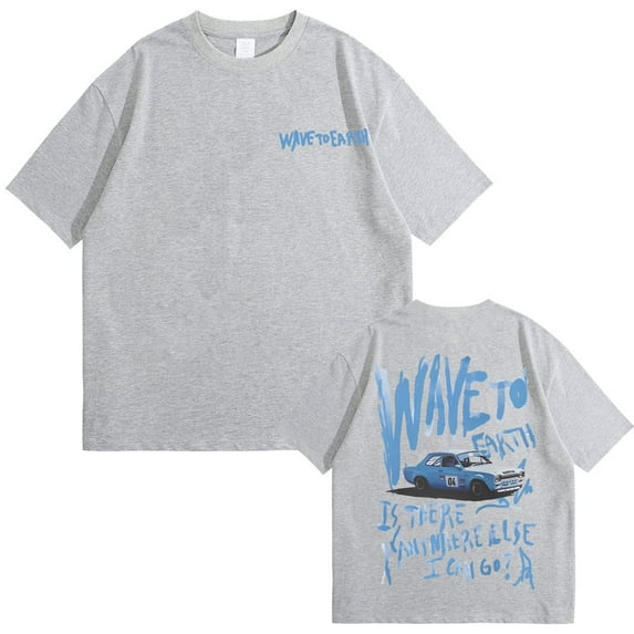 Wave To Earth Merch Graphic Print T-shirts Men Women Hip Hop Fashion Casual T Shirts Men's Oversized Short Sleeve Tshirt