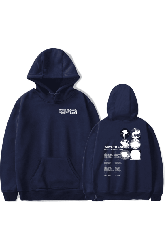 Wave To Earth Merch Hoodie 2024 North America Tour Merch Hoodies Men Women Long Sleeve Sweatshirt Streetwear Rapper Pullover