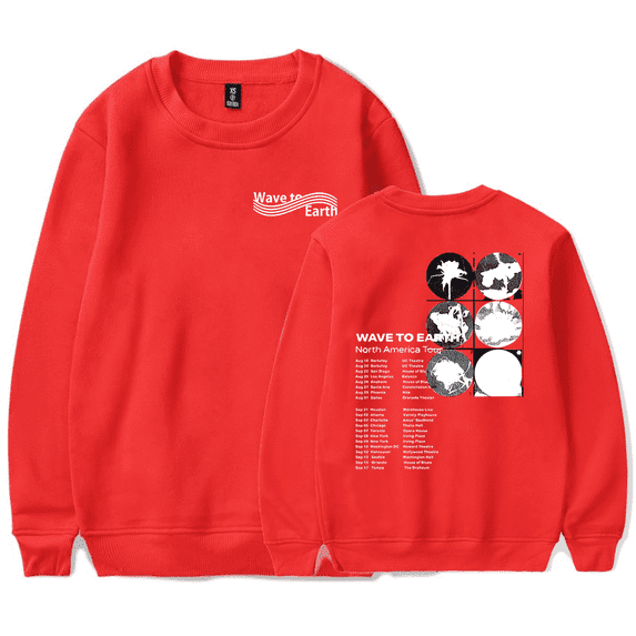 Wave To Earth Merch Sweatshirt Long Sleeve Crewneck Men Women Fashion Tracksuit Boys Girls Singer Casual Thin Sweaters