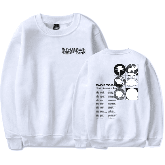 Wave To Earth Merch Sweatshirt Long Sleeve Crewneck Men Women Fashion Tracksuit Boys Girls Singer Casual Thin Sweaters