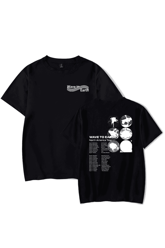 Wave To Earth Merch T-Shirt 2024 North America Tour Tee Men Women Merch T Shirts Summer Short Sleeve Casual Streetwear Tops