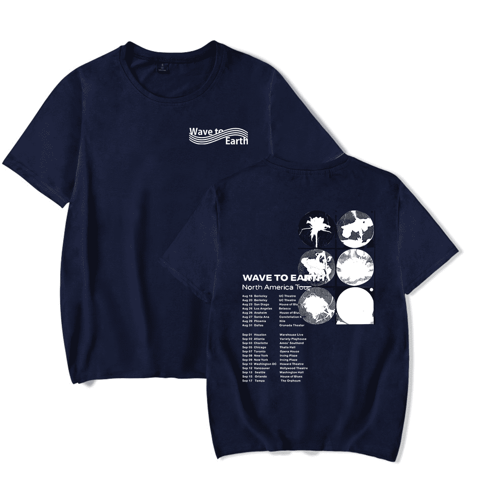 Wave to Earth Merch Cat 0.03 World Tour T-shirt Fashion Band Wave to Earth Merch Cat 0.03 World Tour T-shirt Fashion Band