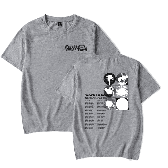 Wave To Earth Merch T-Shirt 2024 North America Tour Tee Men Women Merch T Shirts Summer Short Sleeve Casual Streetwear Tops