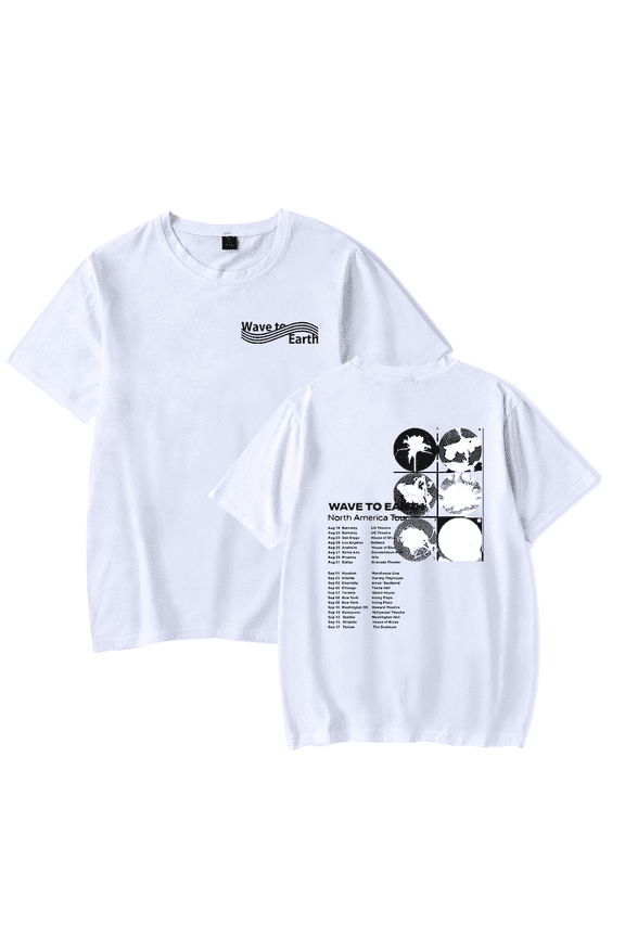 Wave To Earth Merch T-Shirt North America Tour Tee Men Women T Shirts Summer Short Sleeve Streetwear Top