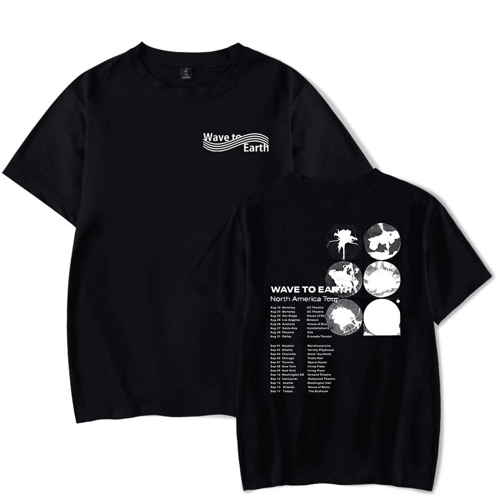 Wave To Earth Merch Tee Men Ladies Fashion Summer TShirt Unisex Cool Short Sleeve Shirt Casual