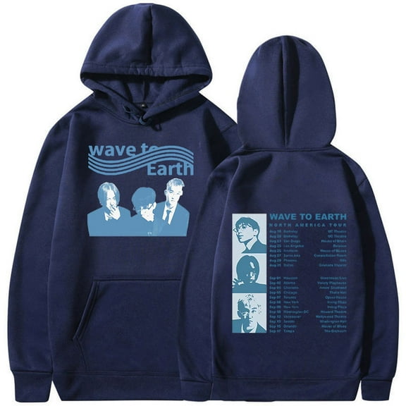 Wave To Earth Merch Tour Hoodie for Men Women Hip Hop Fashion Retro Oversized Sweatshirt Unisex Trend Streetwear