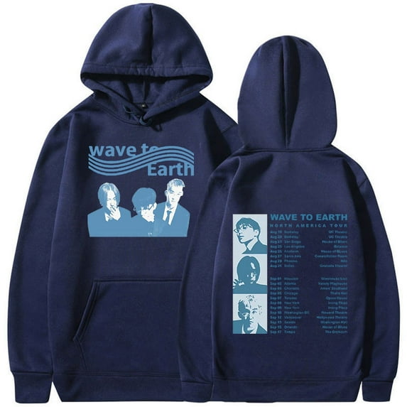 Wave To Earth Merch Tour Hoodie for Men Women Hip Hop Fashion Retro Oversized Sweatshirt Unisex Trend Streetwear