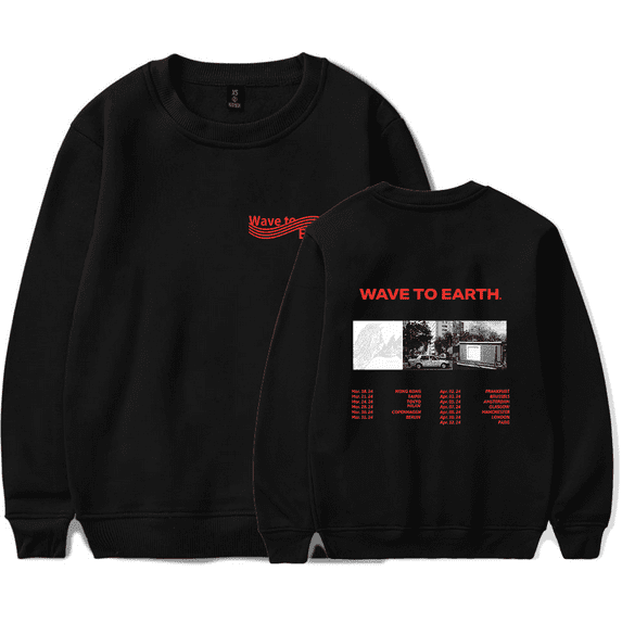 Wave To Earth Sweatshirts 2024 Tour Merch Men Women Fashion Tracksuits Unisex Trend Long Sleeve Thin Sweaters