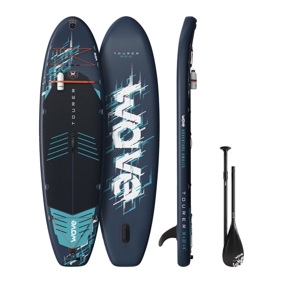 Wave Tourer 3.0 Inflatable Stand Up Paddle Board | 11'3ft Complete SUP Kit | Navy