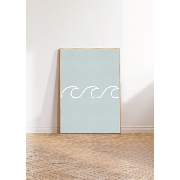 Wave Wall Art, Wave Print, Boho Beach Decor, Modern Beach Art, Minimalist Beach Art, Coastal Wall Art, Beach , Poster Decor, Size 24x36 UNFFRAMED F03.1.8l272