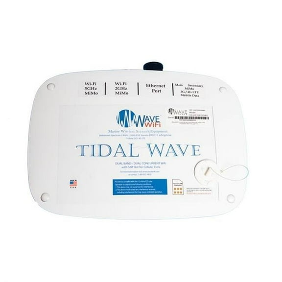 Wave WiFi WAVECHPDB3G4G Tidal Wave with 2 25 ft. 400UF Low Loss Cable & 6 Antennas