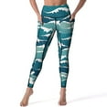 thumbnail image 1 of Wave Yoga Pants Lady Abstract Print Leggings Push Up Yoga Legging Stretch Graphic Gym Sports Tights, 1 of 6