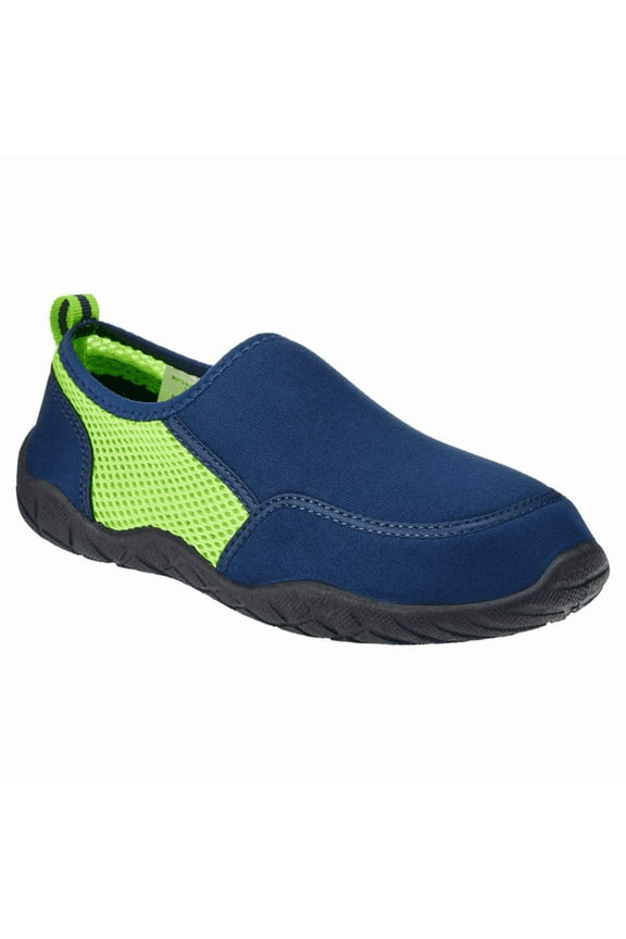 Boys' Surfer Water Shoe (Navy/Lime, 3 Big Kid)