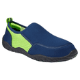 thumbnail image 1 of Wave Zone Boys' Surfer Water Shoe (Navy/Lime, 4 Big Kid), 1 of 5