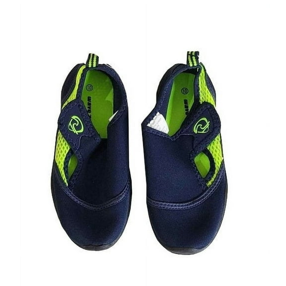 Wave Zone Boys Surfer Water Shoe Navy/Lime Toddler 6