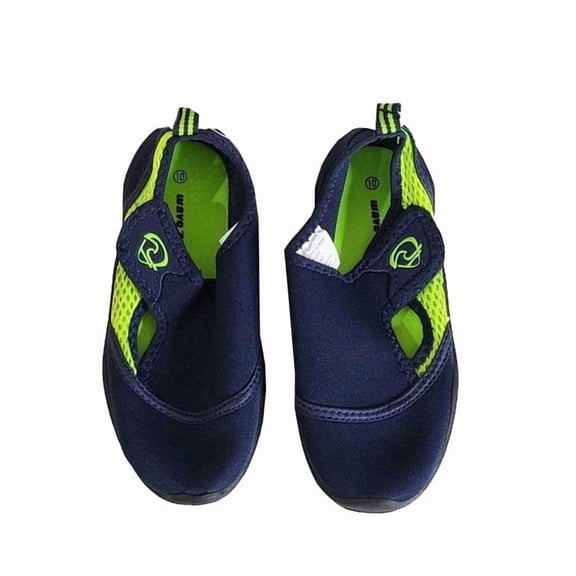 Wave Zone Kids Toddler Boys' Surfer Water Shoe (Navy/Lime, Toddler 8)