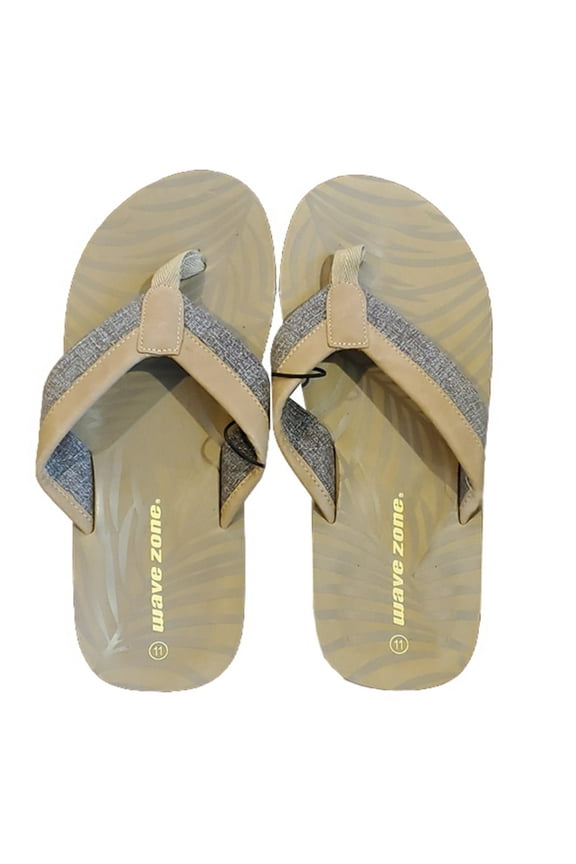 Men's Palm Flip Flop Sandal (Tan, 12)