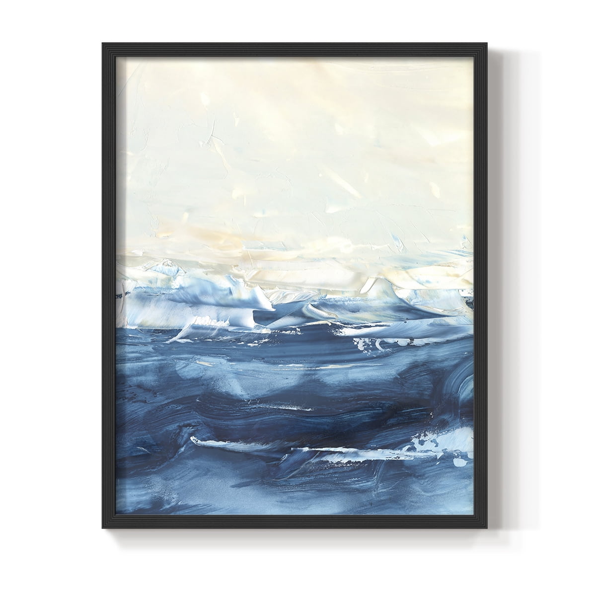 Wave after Wave II Framed Print in Black Solid Wood 8 x 10 Framed Print