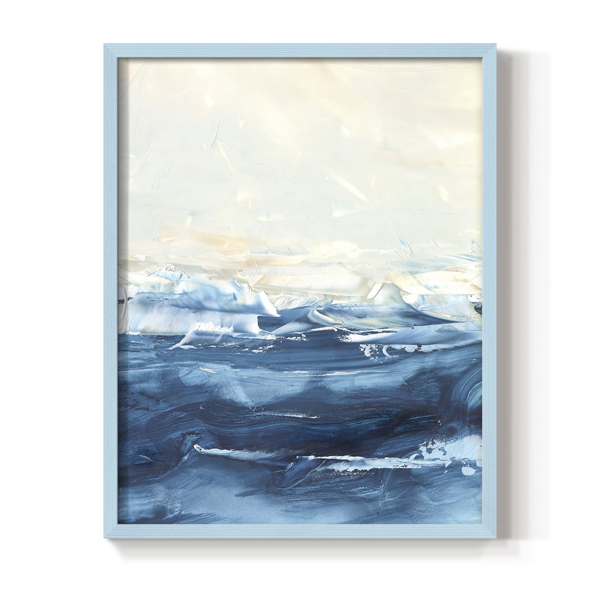 Wave after Wave II Framed Print in Blue Solid Wood 11 x 14 Framed Print