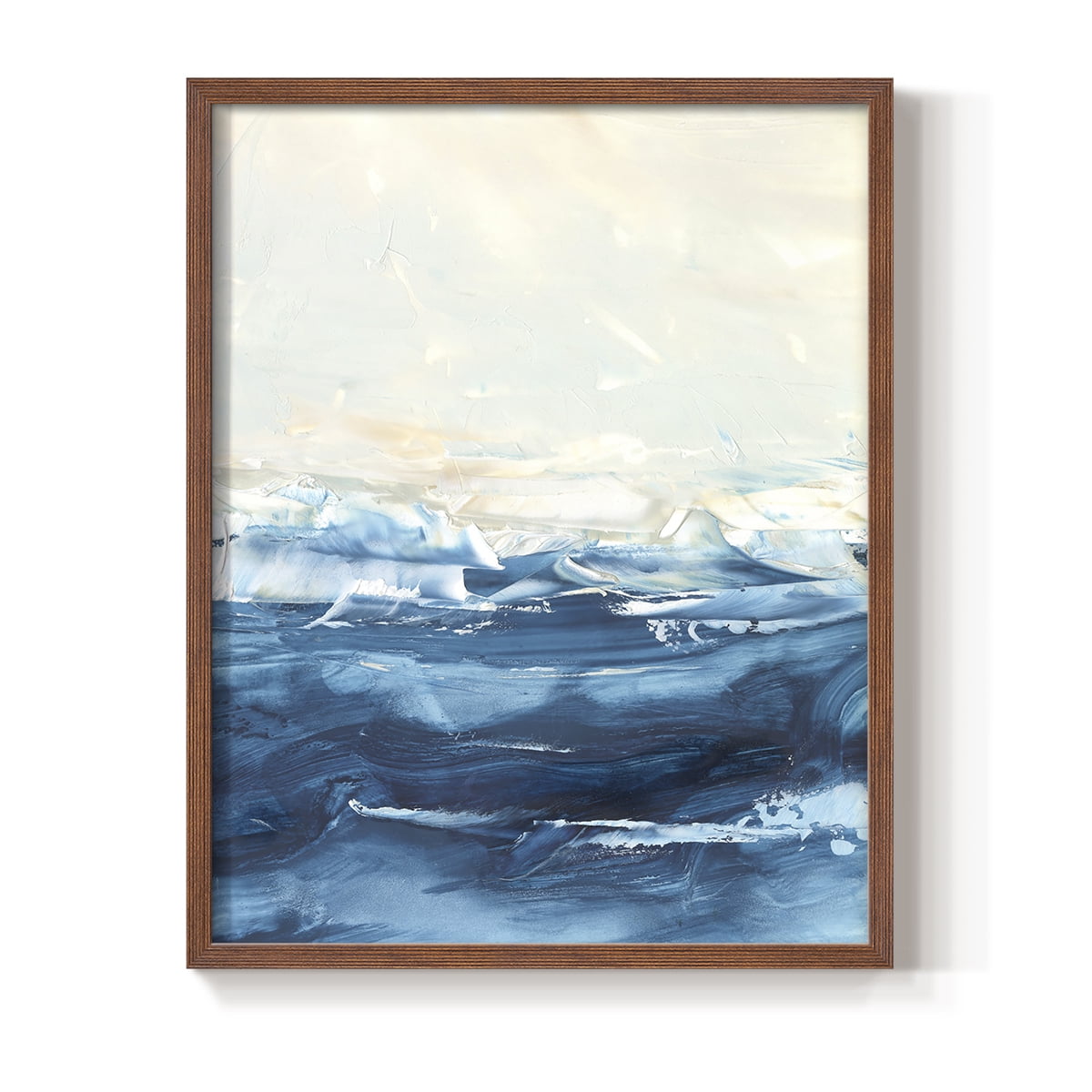 Wave after Wave II Framed Print in Brown Solid Wood 11 x 14 Framed Print