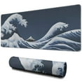 thumbnail image 1 of Wave and Volcano&nbsp;pad Mousewaterproofwashable&nbsp;for Office Home Work GamingmousepadsRubber Base Mousepad with Stitched Edges 31.5x11.8inches, 1 of 7