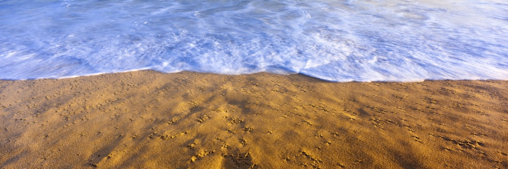 Wave comes ashore at Lands End Baja California Sur Mexico Canvas Art - Panoramic Images (27 x 9)