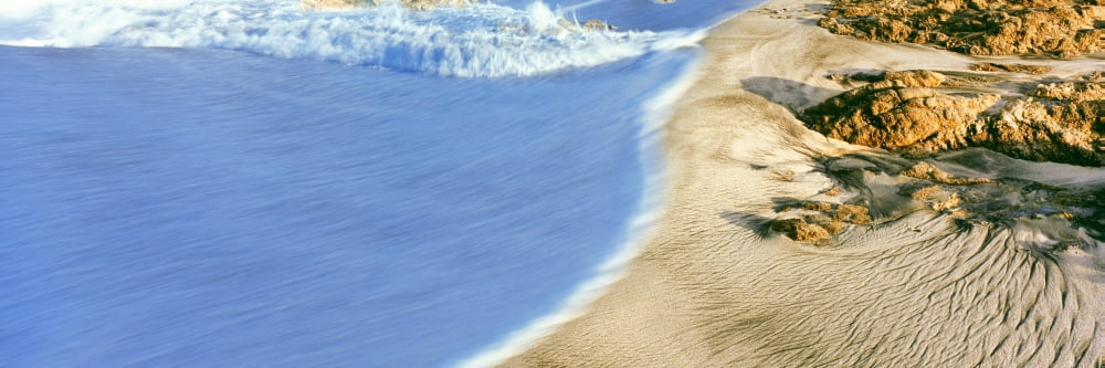 Wave detail and sand patterns Cerritos Beach Baja California Sur Mexico Canvas Art - Panoramic Images (27 x 9)