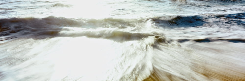 Wave on the beach Cerritos Beach Cerritos Baja California Mexico Canvas Art - Panoramic Images (36 x 12)