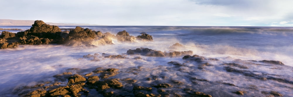 Wave on the beach Las Rocas Beach Baja California Mexico Canvas Art - Panoramic Images (36 x 12)