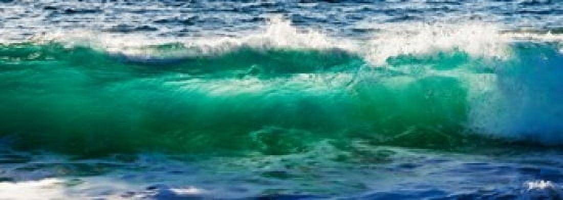 Wave splashing on the beach Todos Santos Baja California Sur Mexico Canvas Art - Panoramic Images (36 x 13)