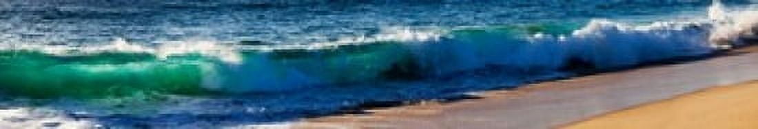 Wave splashing on the beach Todos Santos Baja California Sur Mexico Canvas Art - Panoramic Images (44 x 8)