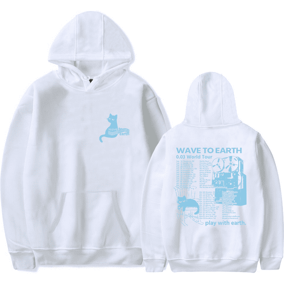 Wave to Earth Merch Cat 0.03 World Tour Hoodie Fashion Band Hoodies Men Women Long Sleeve Sweatshirt Pullover Top