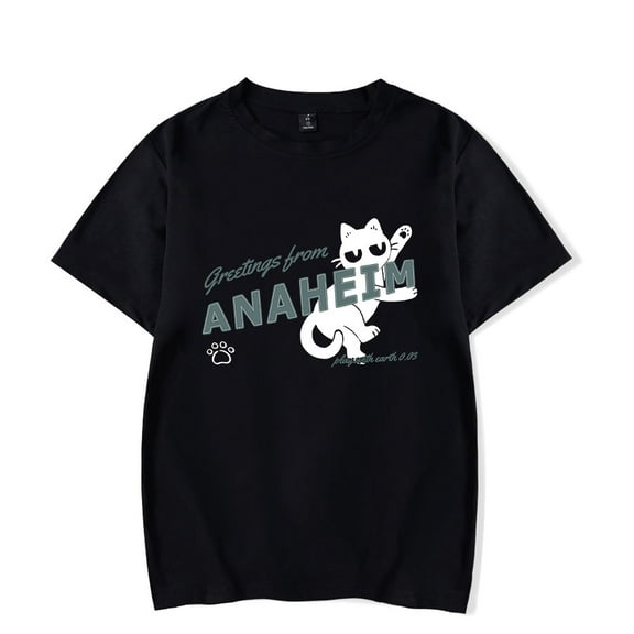 Wave to Earth Merch Cat Anaheim 0.03 World Tour T-shirt Fashion Band Summer t shirt Men Women Short Sleeve Tee Crewneck Top