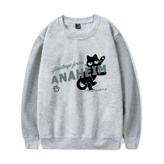 Wave to Earth Merch Sweatshirt Cat Anaheim 0.03 World Tour Crewneck Men Women Long Sleeve Hoodie Pullover Streetshirt Top